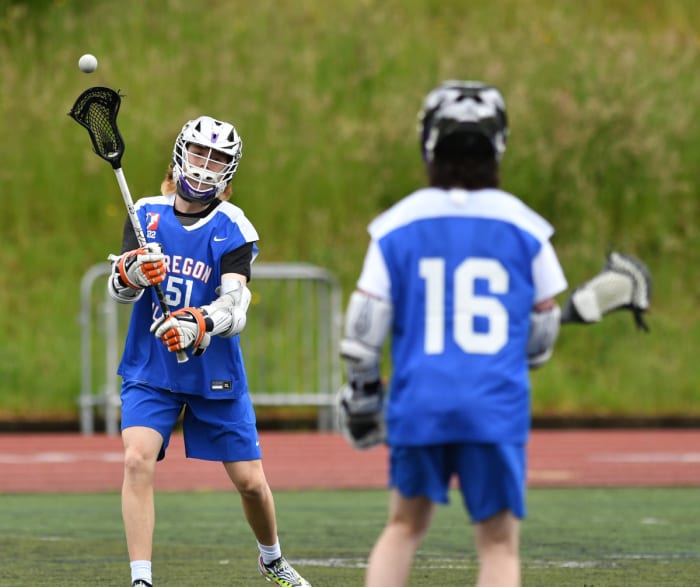 Oregon high school boys lacrosse 2022 all star game Taylor Balkom 26